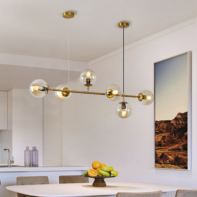 Modern Style Dining Pendant Lamp Kitchen Dining Room Glass Shade Hanging Light Fixture