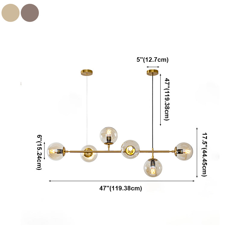 Modern Style Dining Pendant Lamp Kitchen Dining Room Glass Shade Hanging Light Fixture