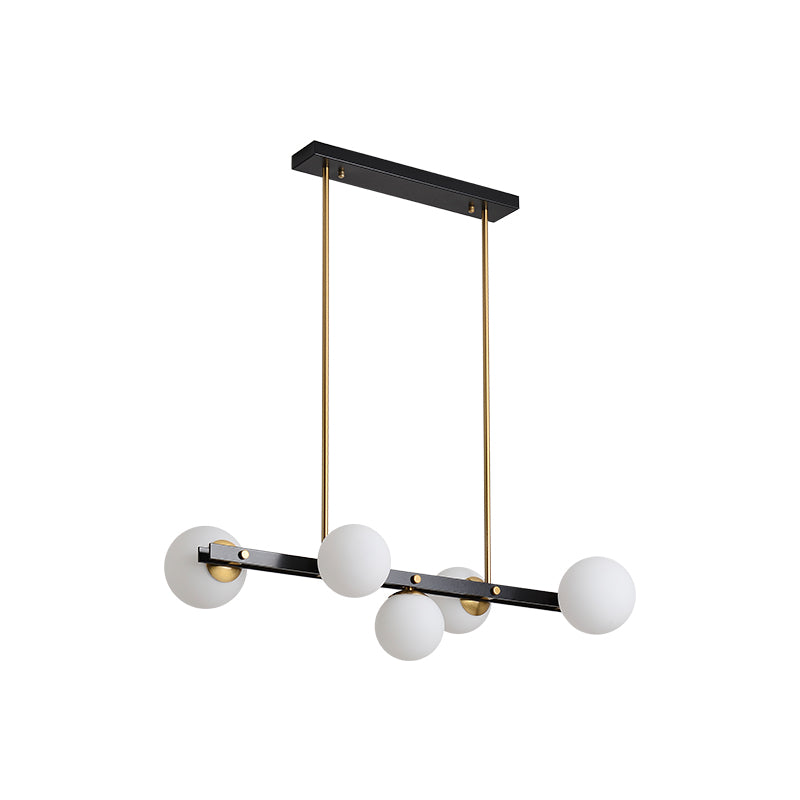 Modern Style Dining Pendant Lamp Dining Room Glass Shade Hanging Light Fixture