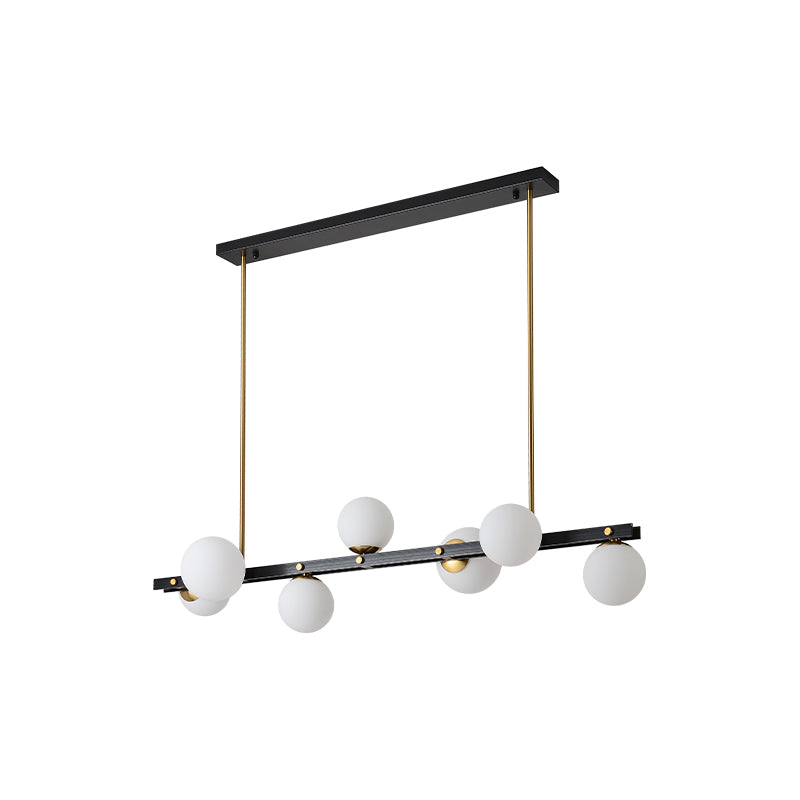 Modern Style Dining Pendant Lamp Dining Room Glass Shade Hanging Light Fixture