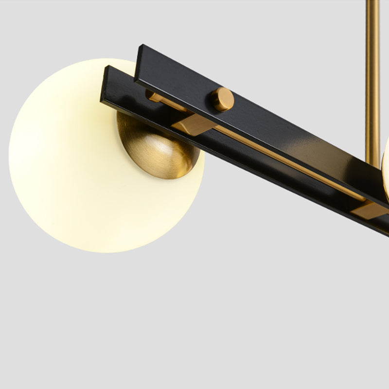 Modern Style Dining Pendant Lamp Dining Room Glass Shade Hanging Light Fixture