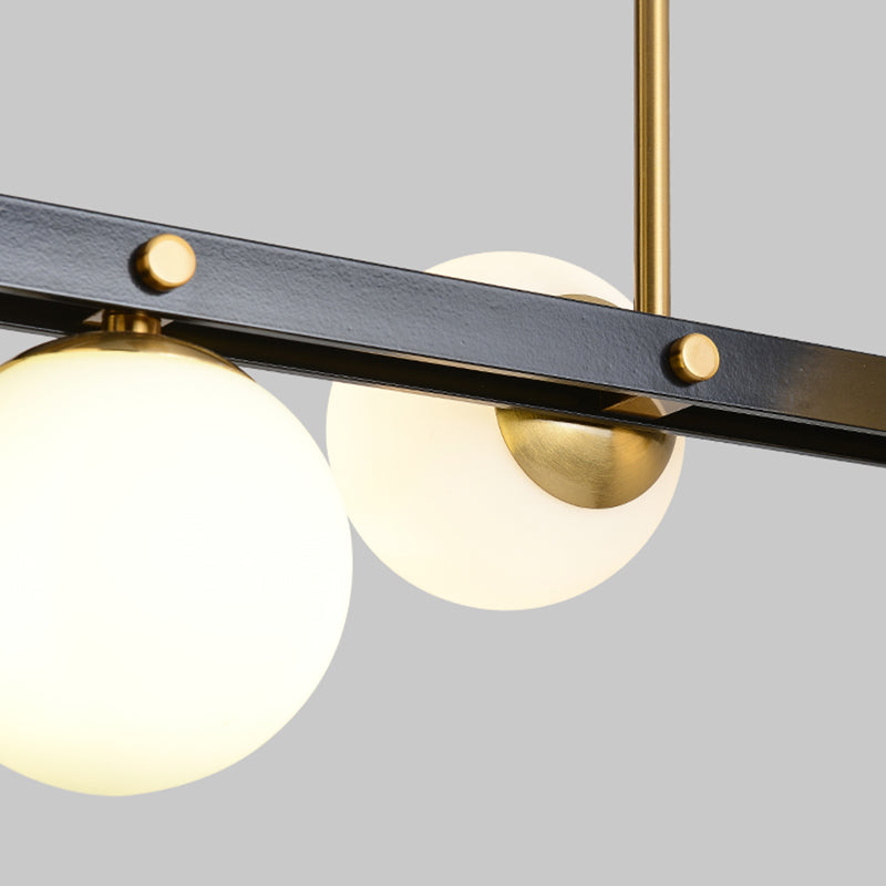 Modern Style Dining Pendant Lamp Dining Room Glass Shade Hanging Light Fixture