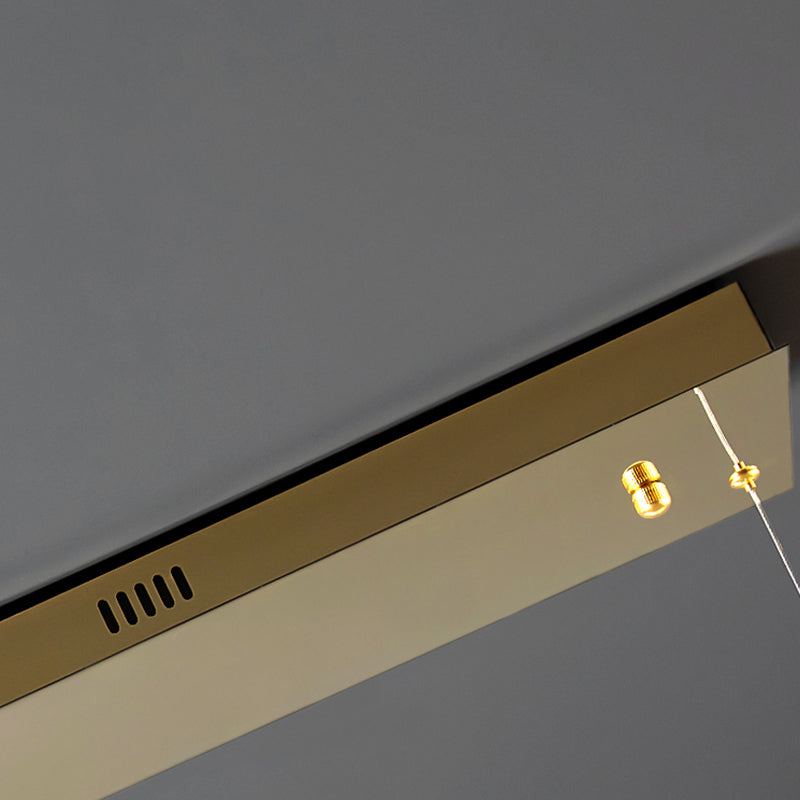 Contemporary Waves Ceiling Hanging Lamp Fixtures 2 Light Crystal Wrapped Island Pendant