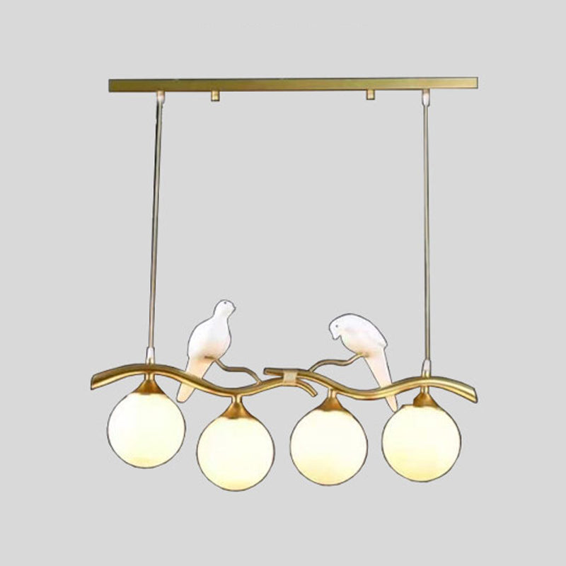 Modern Dining Pendant Light Glass Shade Hanging Light Fixture for Dining Room