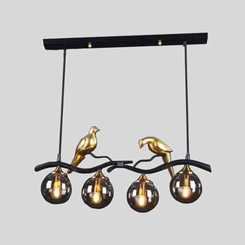 Modern Dining Pendant Light Glass Shade Hanging Light Fixture for Dining Room