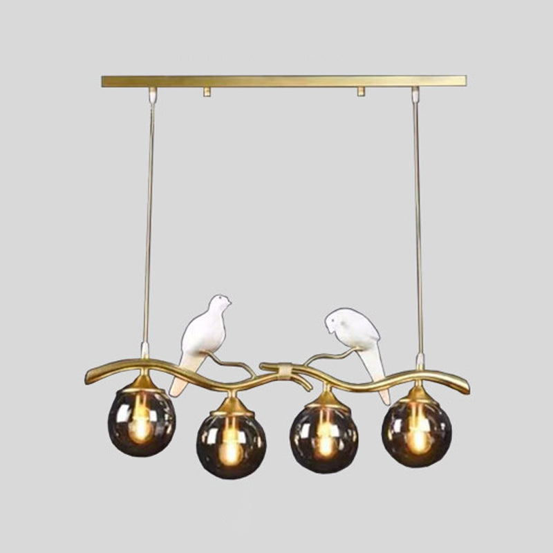 Modern Dining Pendant Light Glass Shade Hanging Light Fixture for Dining Room