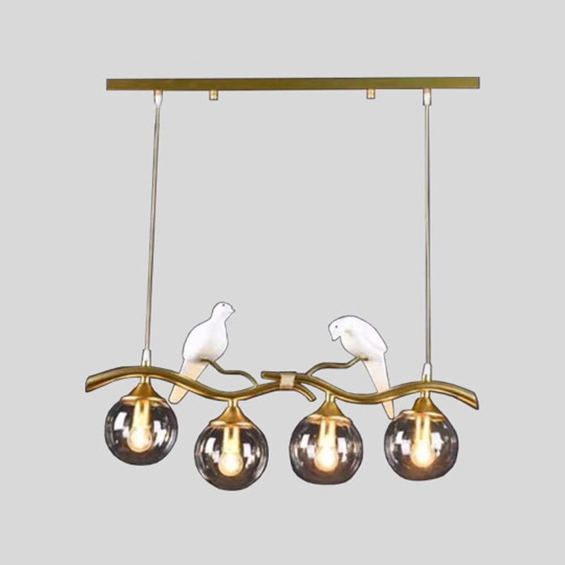 Modern Dining Pendant Light Glass Shade Hanging Light Fixture for Dining Room