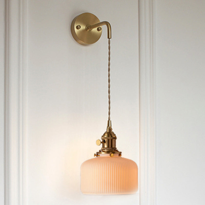 Sconce murale in stile industriale 1 lampada montata a parete blub per camera da letto