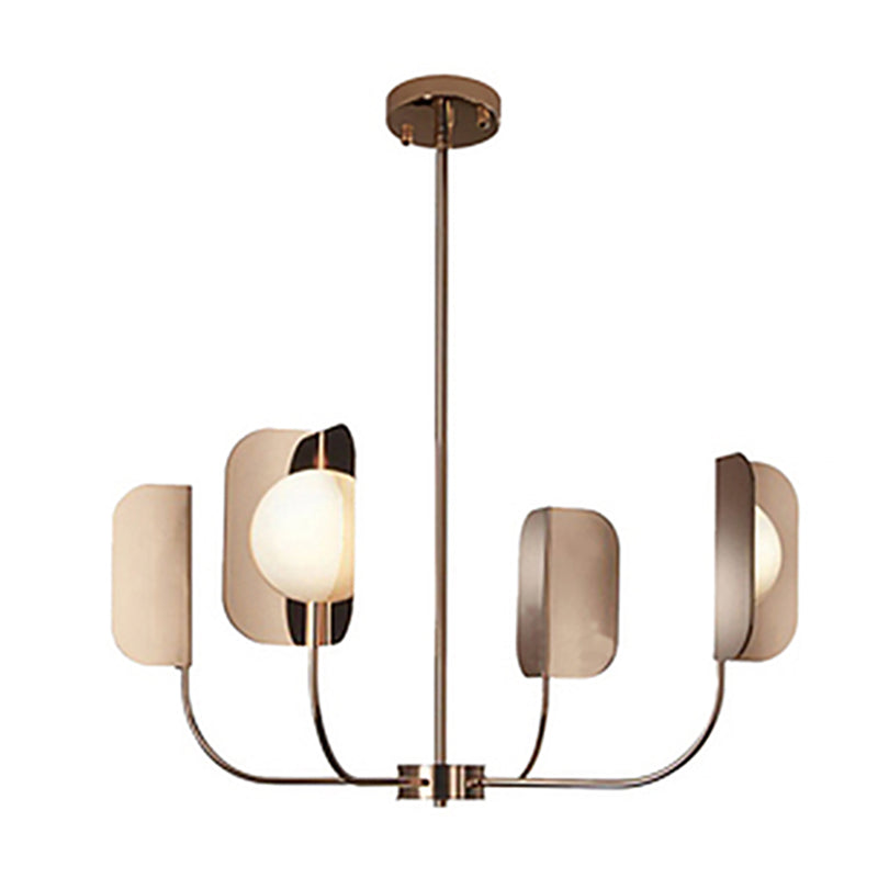 Nordic Style Metal Chandelier Branch Brown Pendant Lamps for Living Room