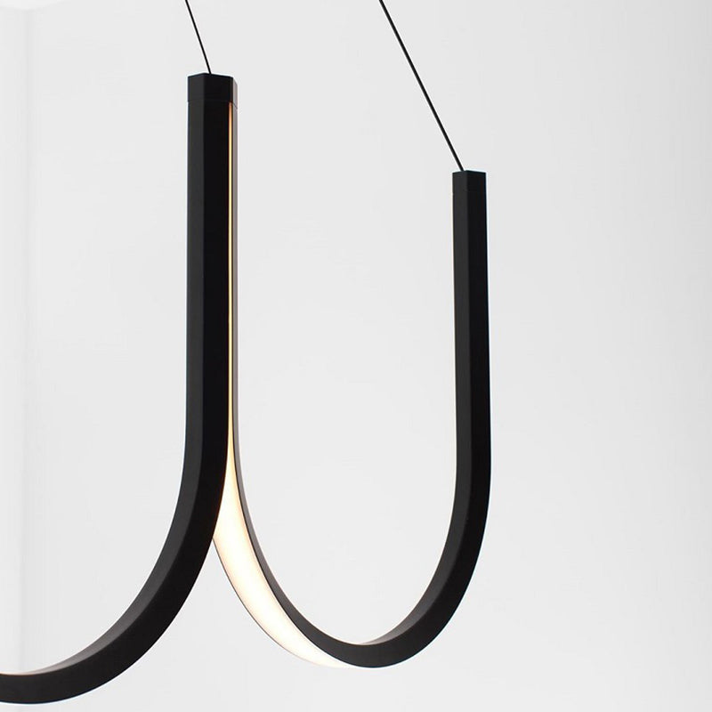 Lineaire kroonluchter verlichtingsarmaturen Moderne multi-head suspensie hanglampen