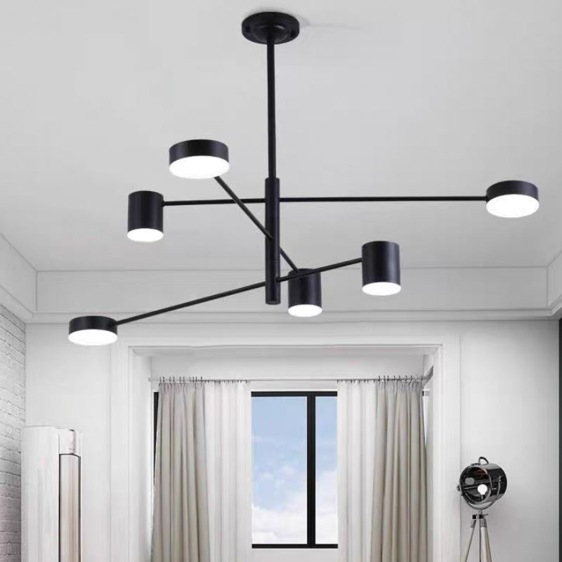 Metal Geometric Shape Chandelier Modern LED Chandelier Lamps for Bedroom