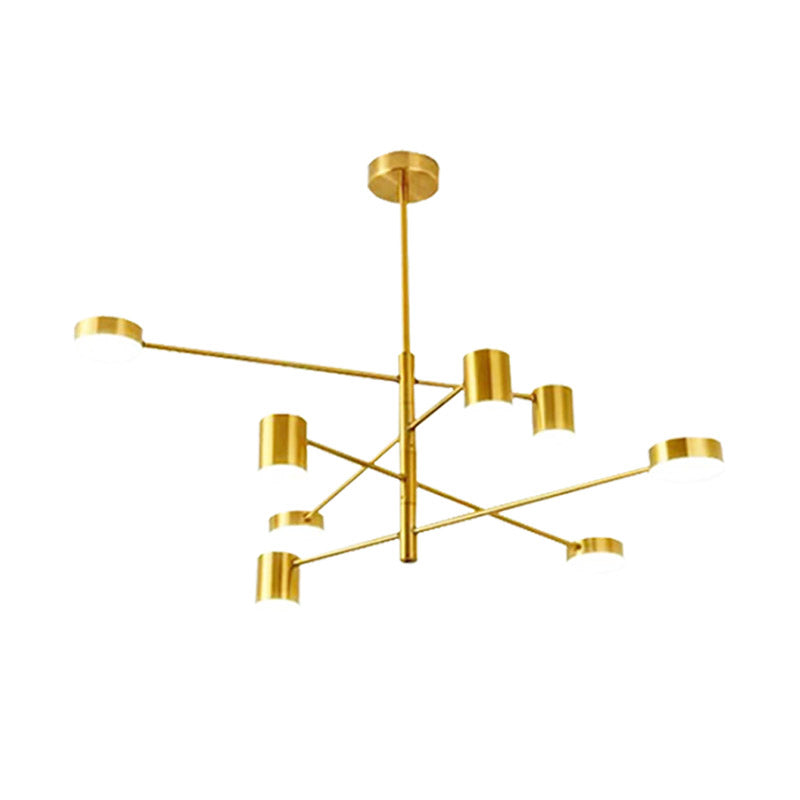 Metal Geometric Shape Chandelier Modern LED Chandelier Lamps for Bedroom