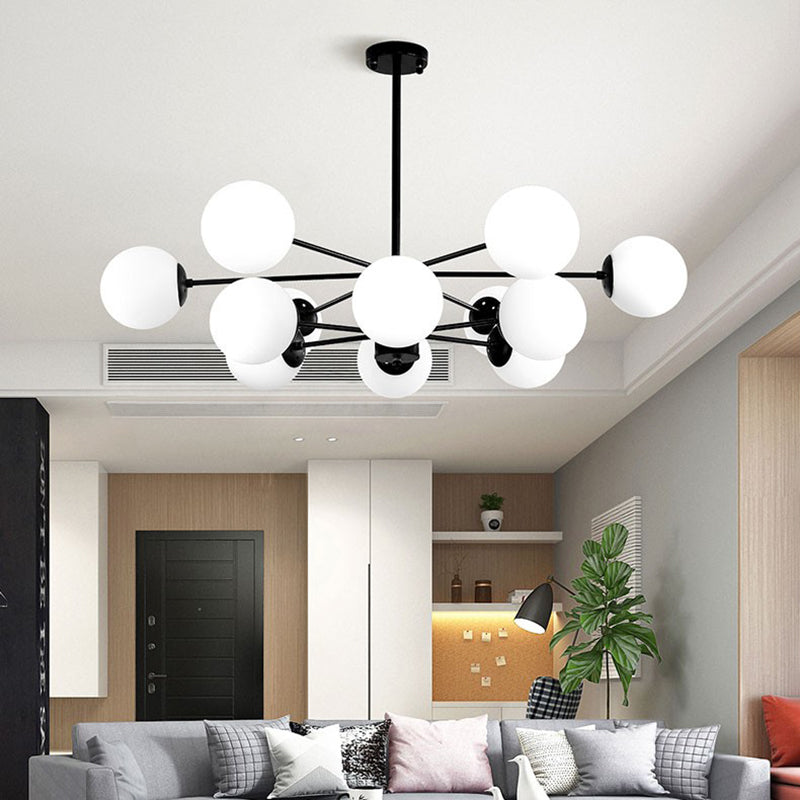 Globe kroonluchter verlichtingsarmaturen moderne multi-head suspensie hanger lampen