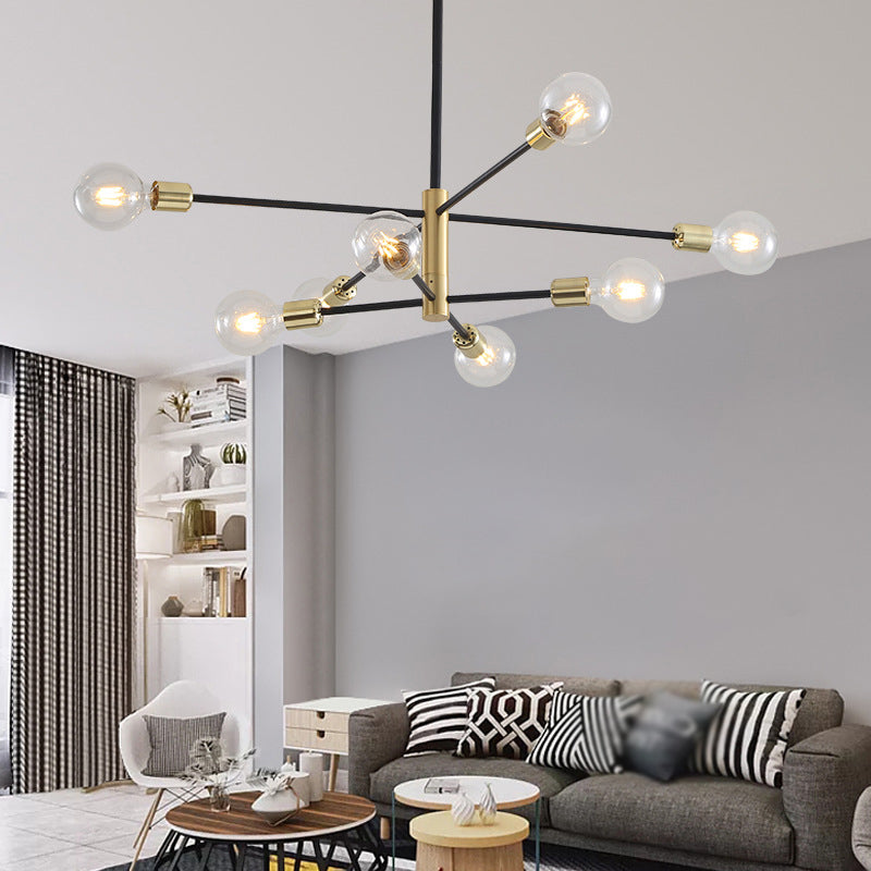 Lustre de style moderne industriel metal salon de plafond