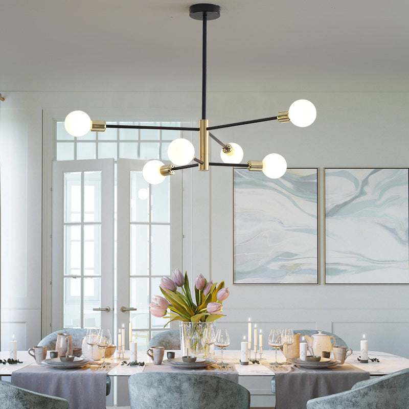 Lustre de style moderne industriel metal salon de plafond