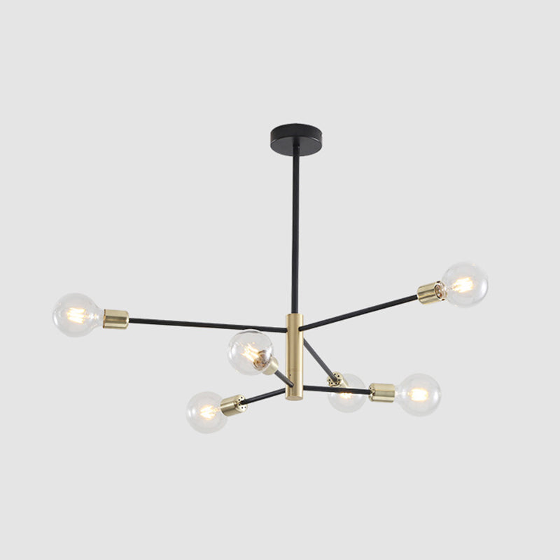 Lustre de style moderne industriel metal salon de plafond