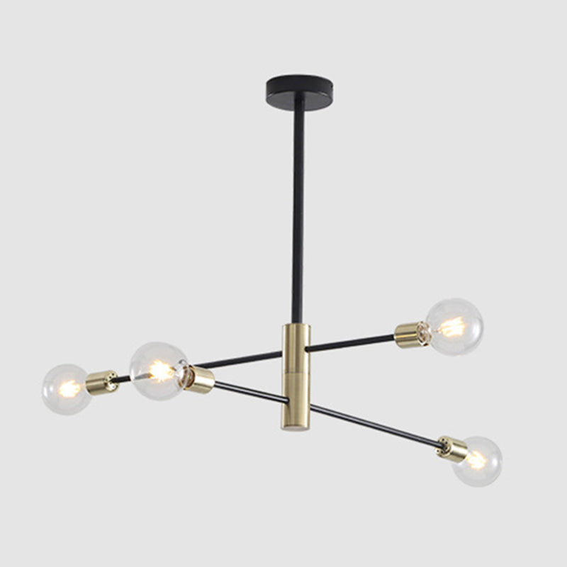 Lustre de style moderne industriel metal salon de plafond