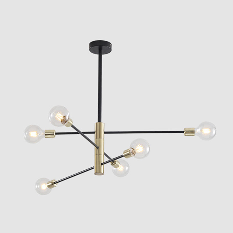 Lustre de style moderne industriel metal salon de plafond