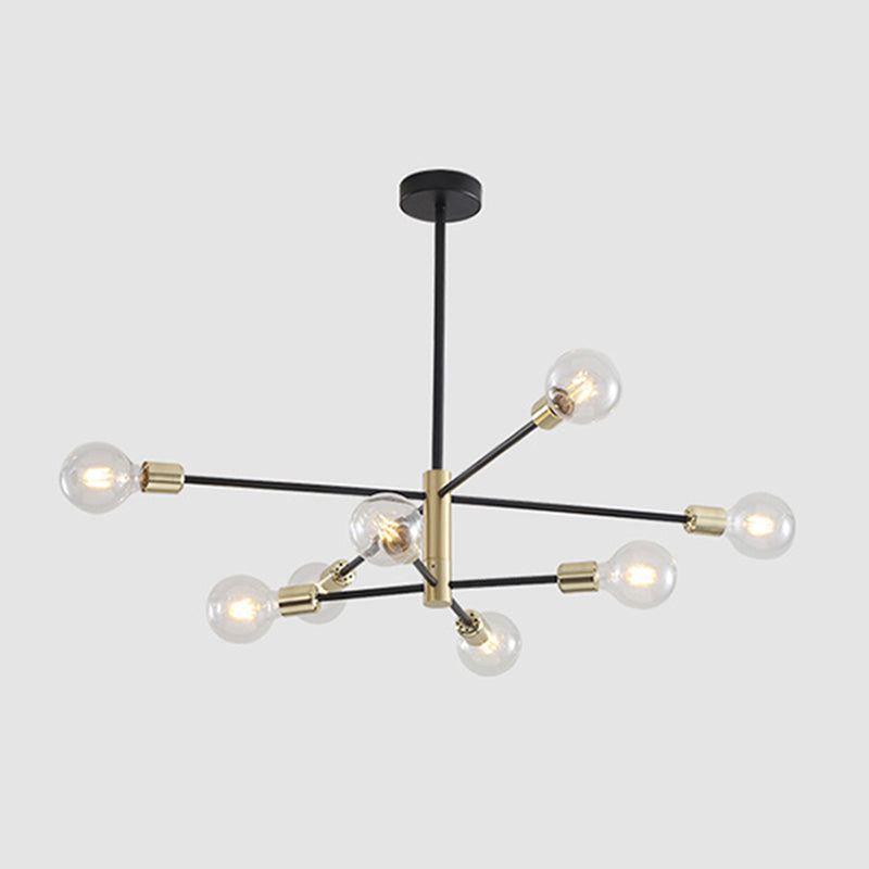 Lustre de style moderne industriel metal salon de plafond