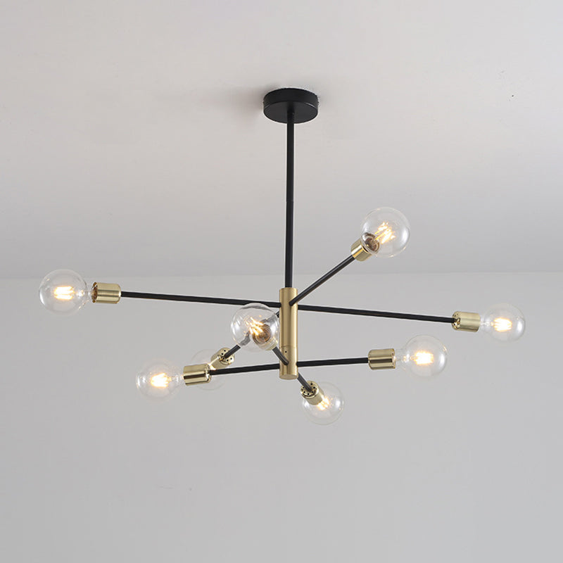 Lustre de style moderne industriel metal salon de plafond