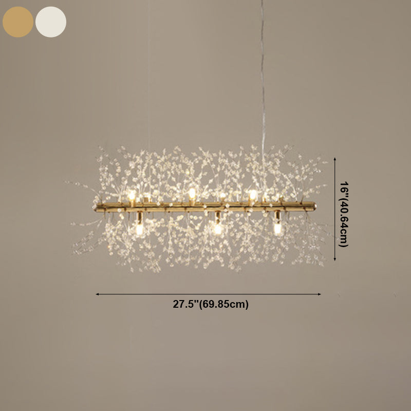 Modern Dandelion Chandelier Light Fixtures Multi-Head Suspension Pendant Lamps