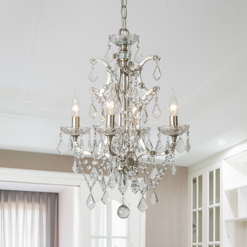 American Style Metal Chandelier Light Fixtures Multi-Head Suspension Pendant Lamp