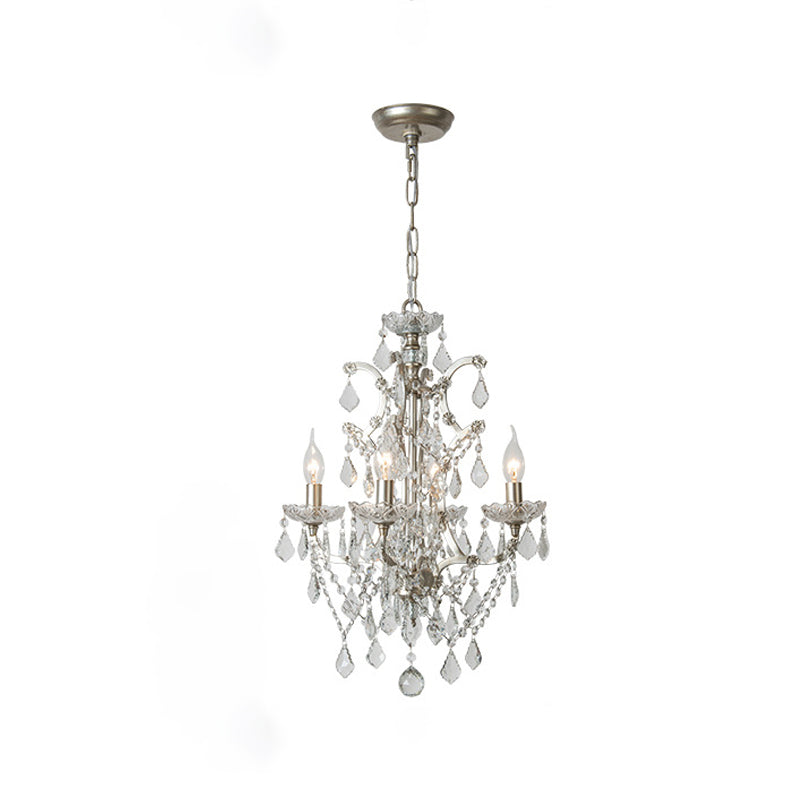 American Style Metal Chandelier Light Fixtures Multi-Head Suspension Pendant Lamp