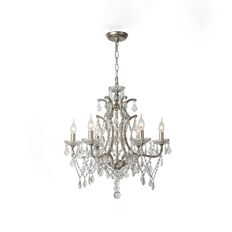 American Style Metal Chandelier Light Fixtures Multi-Head Suspension Pendant Lamp
