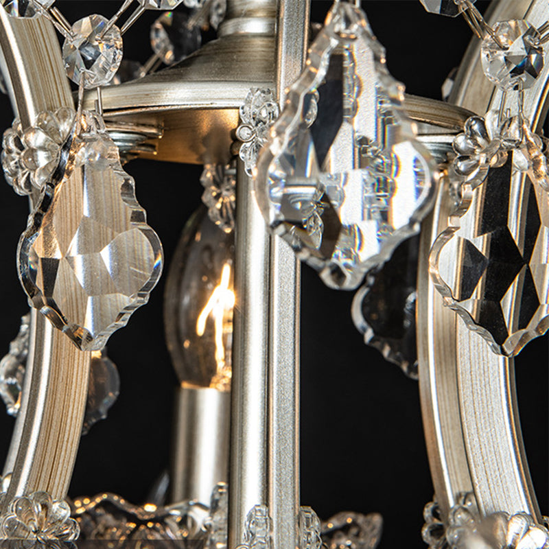 American Style Metal Chandelier Light Fixtures Multi-Head Suspension Pendant Lamp
