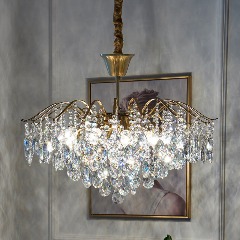 American Style Chandelier Light Fixtures Multi-Head Suspension Pendant Lamps