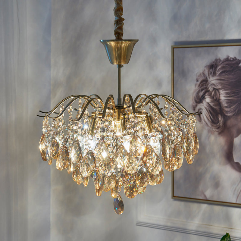 American Style Chandelier Light Fixtures Multi-Head Suspension Pendant Lamps