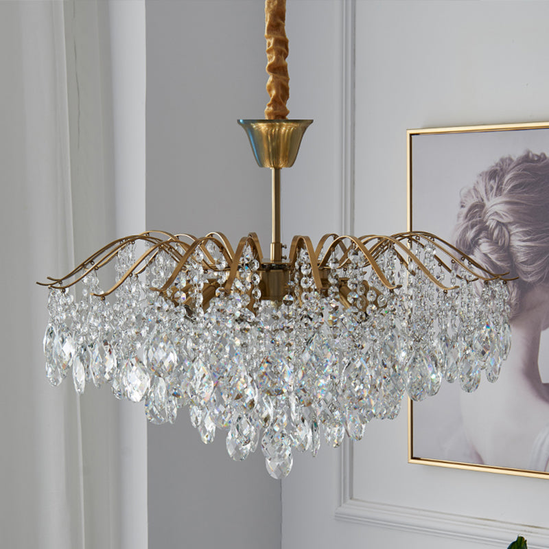 American Style Chandelier Light Fixtures Multi-Head Suspension Pendant Lamps
