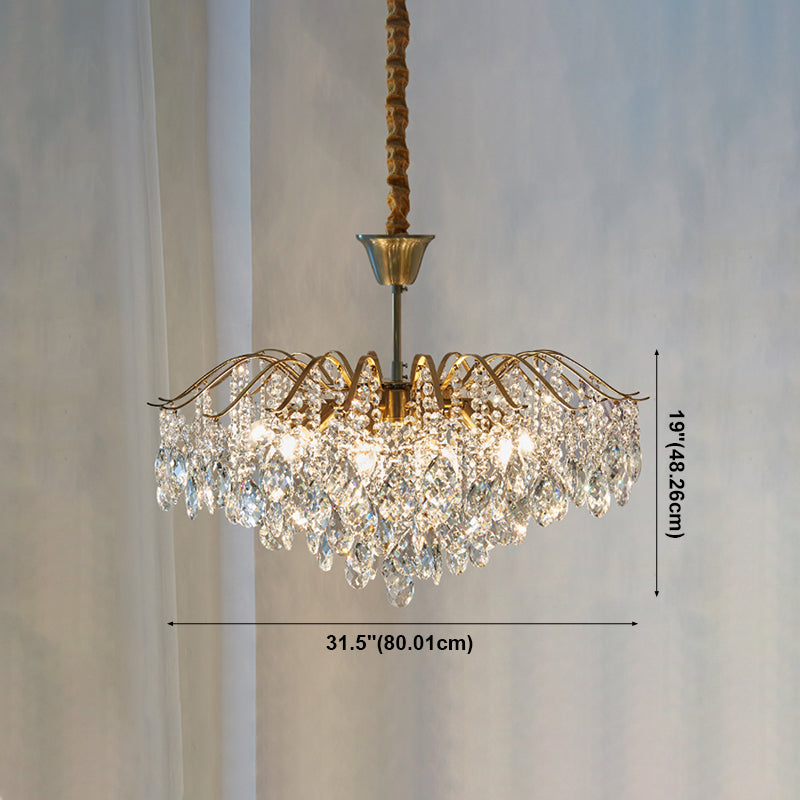 American Style Chandelier Light Fixtures Multi-Head Suspension Pendant Lamps
