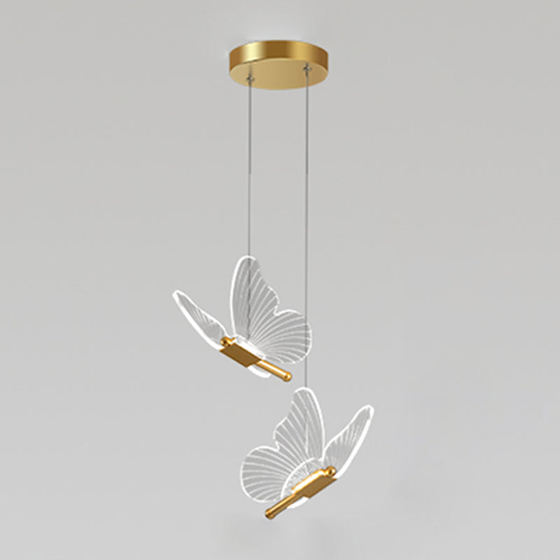 Vlindervormige suspensie hanger eigentijdse hangende hanglampen voor slaapkamer