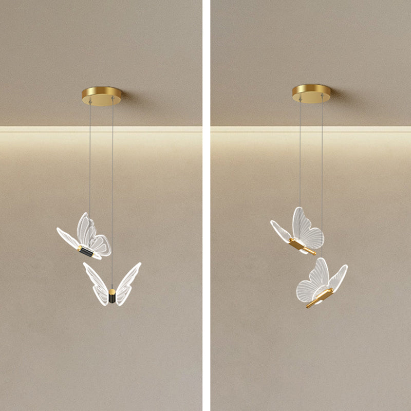 Vlindervormige suspensie hanger eigentijdse hangende hanglampen voor slaapkamer