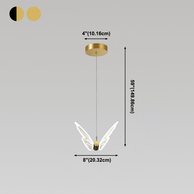 Vlindervormige suspensie hanger eigentijdse hangende hanglampen voor slaapkamer