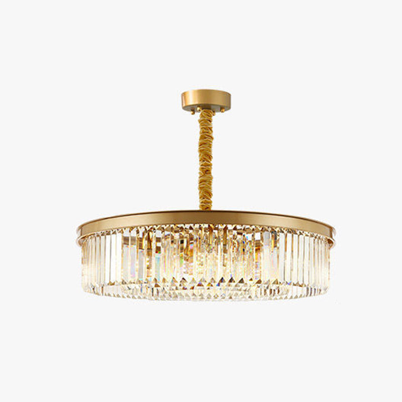 Plafonnier rond en cristal de Style Simple et moderne, luminaire décoratif d'intérieur, idéal pour un salon