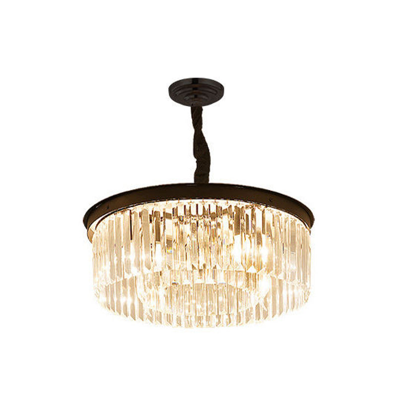Plafonnier rond en cristal de Style Simple et moderne, luminaire décoratif d'intérieur, idéal pour un salon