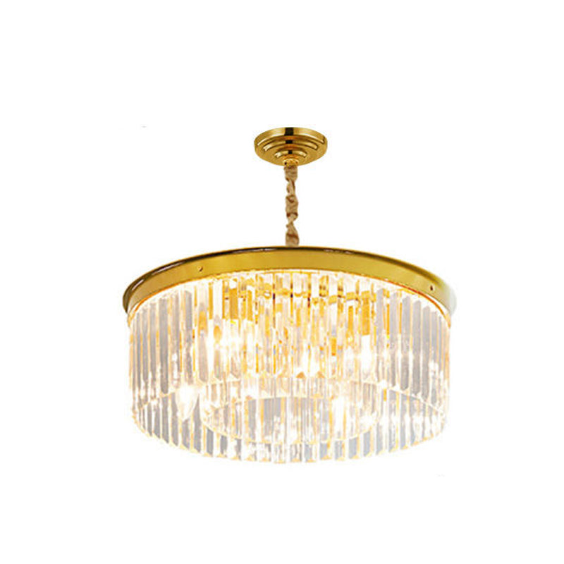 Plafonnier rond en cristal de Style Simple et moderne, luminaire décoratif d'intérieur, idéal pour un salon