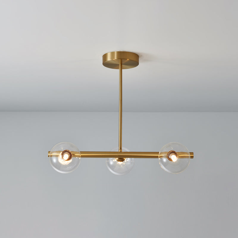 Modern Ball Pendant Lighting Glass Island Lamp for Dining Room