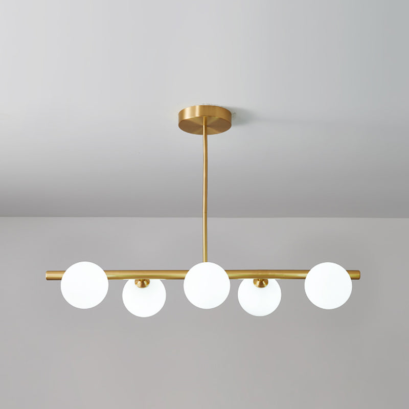 Modern Ball Pendant Lighting Glass Island Lamp for Dining Room