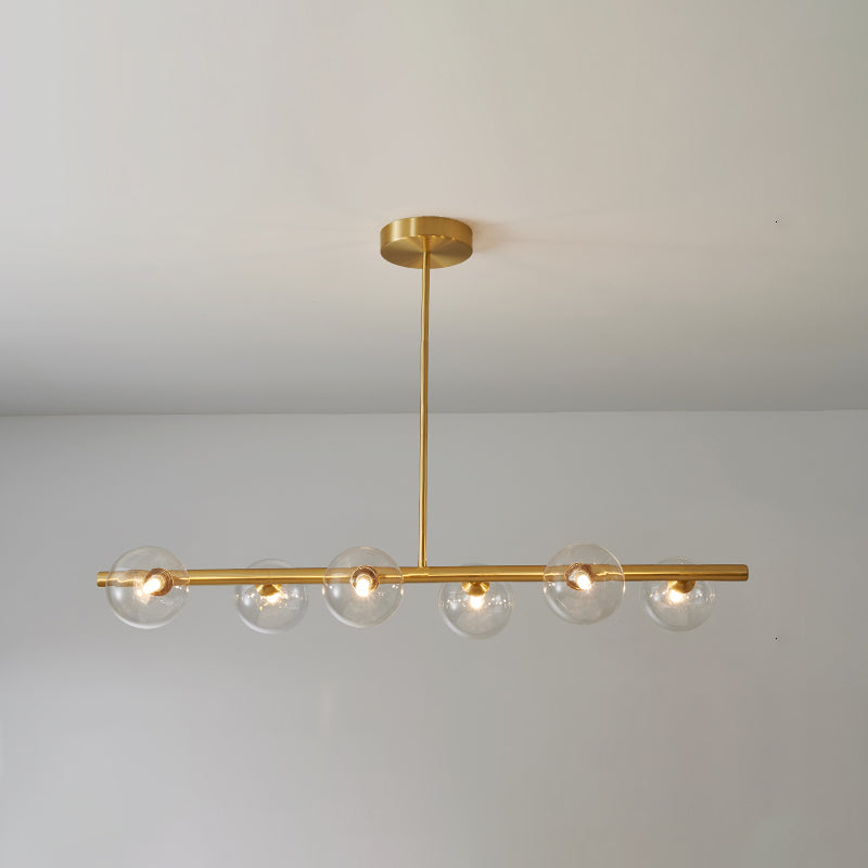 Modern Ball Pendant Lighting Glass Island Lamp for Dining Room