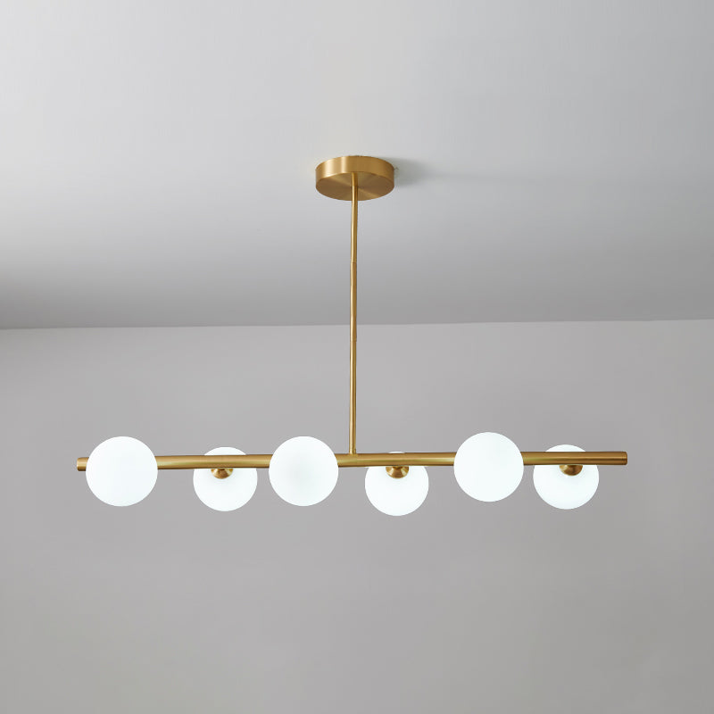 Modern Ball Pendant Lighting Glass Island Lamp for Dining Room