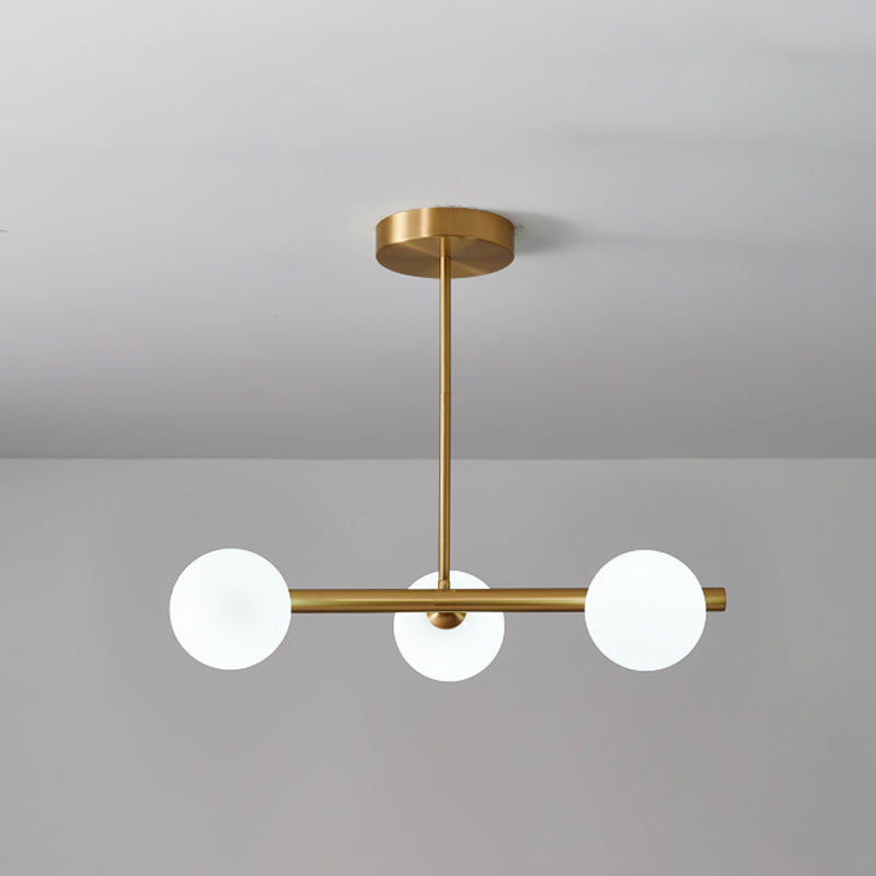 Modern Ball Pendant Lighting Glass Island Lamp for Dining Room