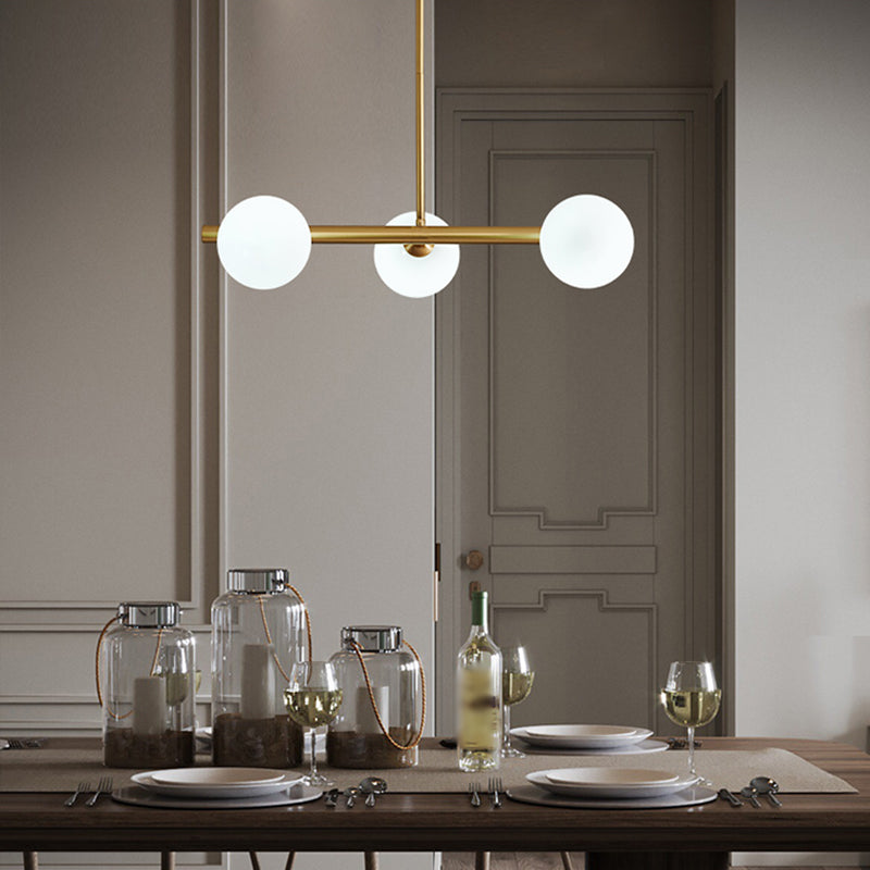 Modern Ball Pendant Lighting Glass Island Lamp for Dining Room