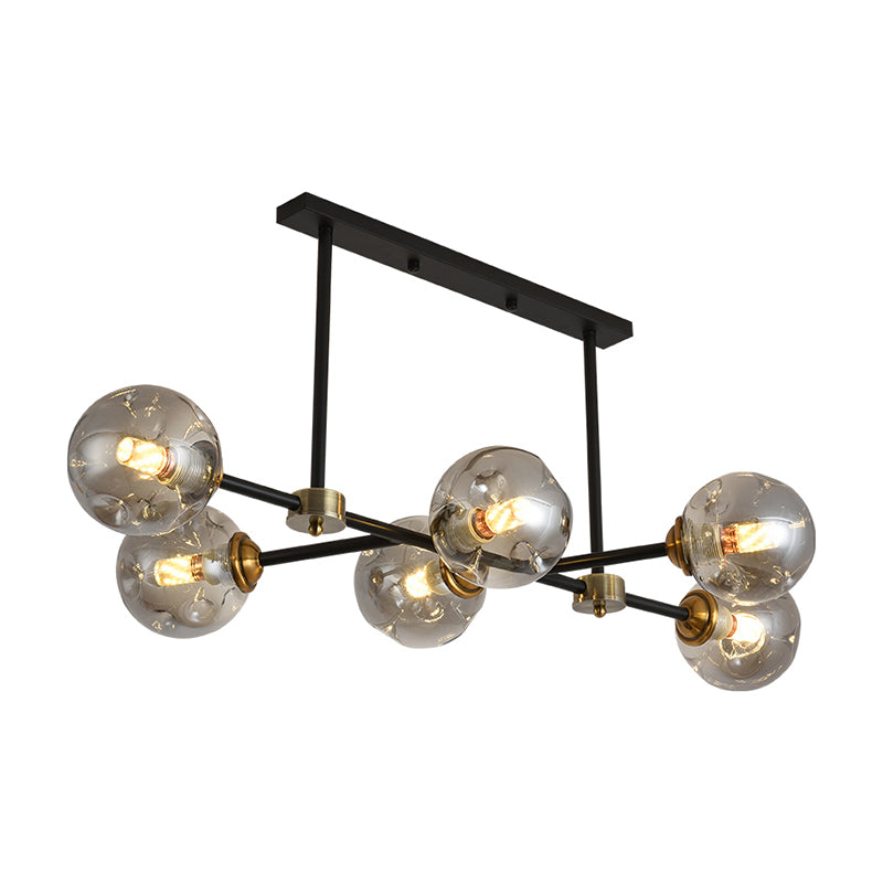6-Light Contemporary Pendant Lights Global Glass Pendant Lighting Fixtures
