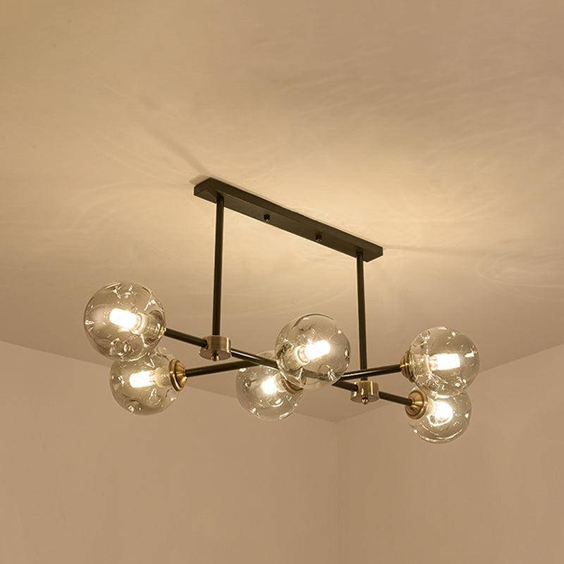 6-Light Contemporary Pendant Lights Global Glass Pendant Lighting Fixtures