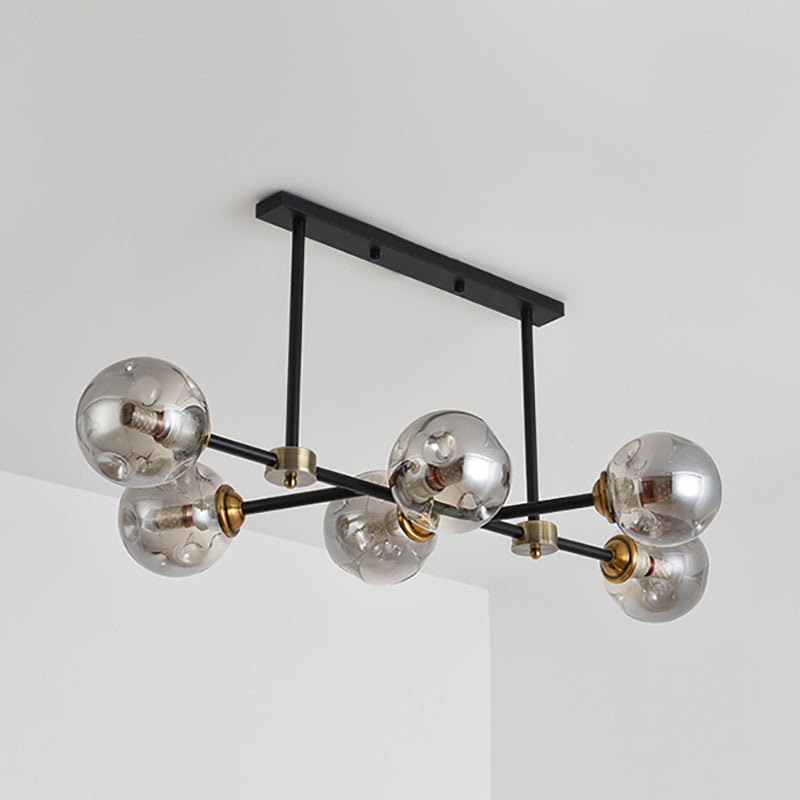 6-Light Contemporary Pendant Lights Global Glass Pendant Lighting Fixtures
