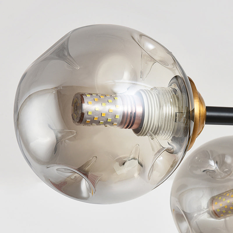 6-Light Contemporary Pendant Lights Global Glass Pendant Lighting Fixtures