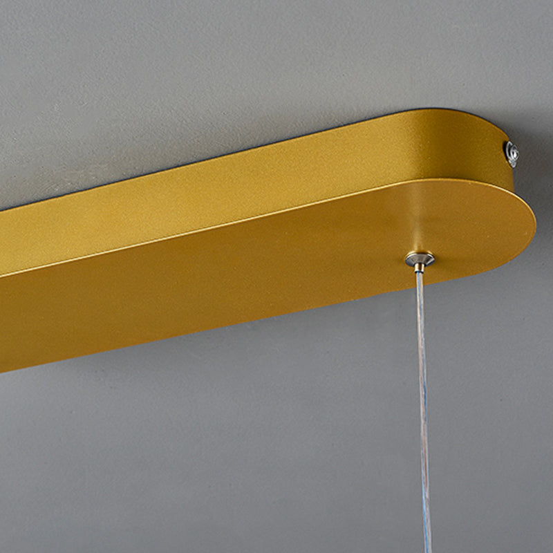 Contemporary Style Linear Island Lighting Metal 1 Light Island Pendant Light